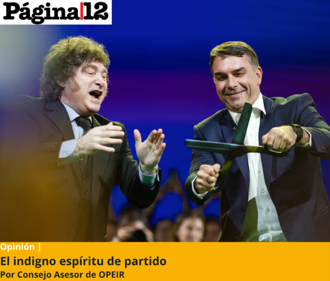 Compartimos la nota: «El indigno espíritu de partido»